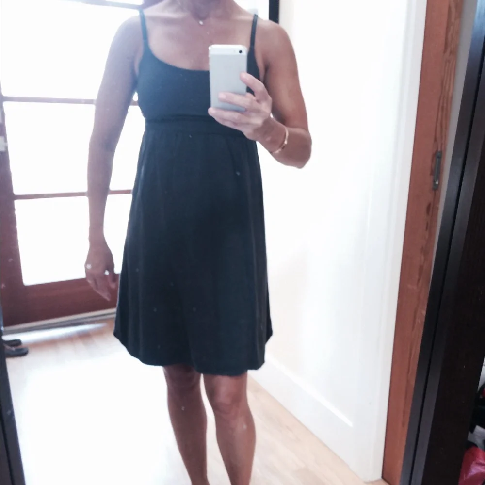 lululemon athletica Black Strappy Tank Dress